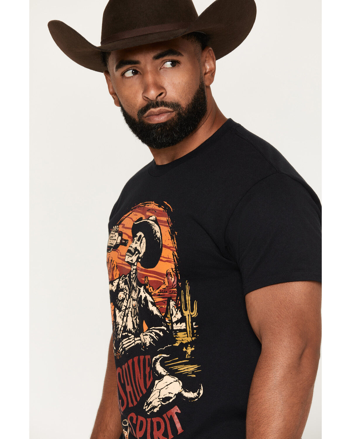 Image #2 - Moonshine Spirit&reg;&nbsp;Men's Desert Moonshine Short Sleeve Graphic T-Shirt, Black, hi-res