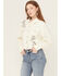 Image #2 - Blue B Women's Cowgirl Embroidered Denim Trucker Jacket, , hi-res