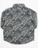 Image #3 - Cinch Infant Boys' Paisley Print Long Sleeve Button-Down Western Shirt , Black, hi-res