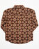 Image #3 - Cody James Toddler Boys' Bite The Bullet Southwestern Print Long Sleeve Western Shirt , Brown, hi-res