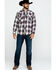 Image #6 - Resistol Men's Brazos Ombre Large Plaid Long Sleeve Western Shirt, Lt Brown, hi-res