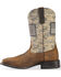 Image #3 - Ariat Men's Distressed Camo Sport Patriot Western Boots - Broad Square Toe, Brown, hi-res