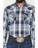 Image #3 - Ely Walker Men's Plaid Print Long Sleeve Pearl Snap Western Shirt - Tall, , hi-res