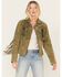 Image #1 - Scully Women's Fringe and Beaded Jacket , Olive, hi-res