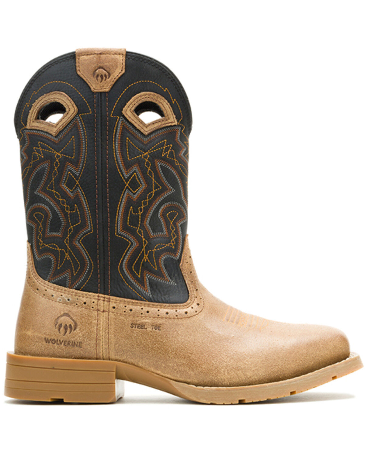 Image #2 - Wolverine Men's Wheatland Wellington HypeRest Pull-On Work Boots - Steel Toe, Black, hi-res