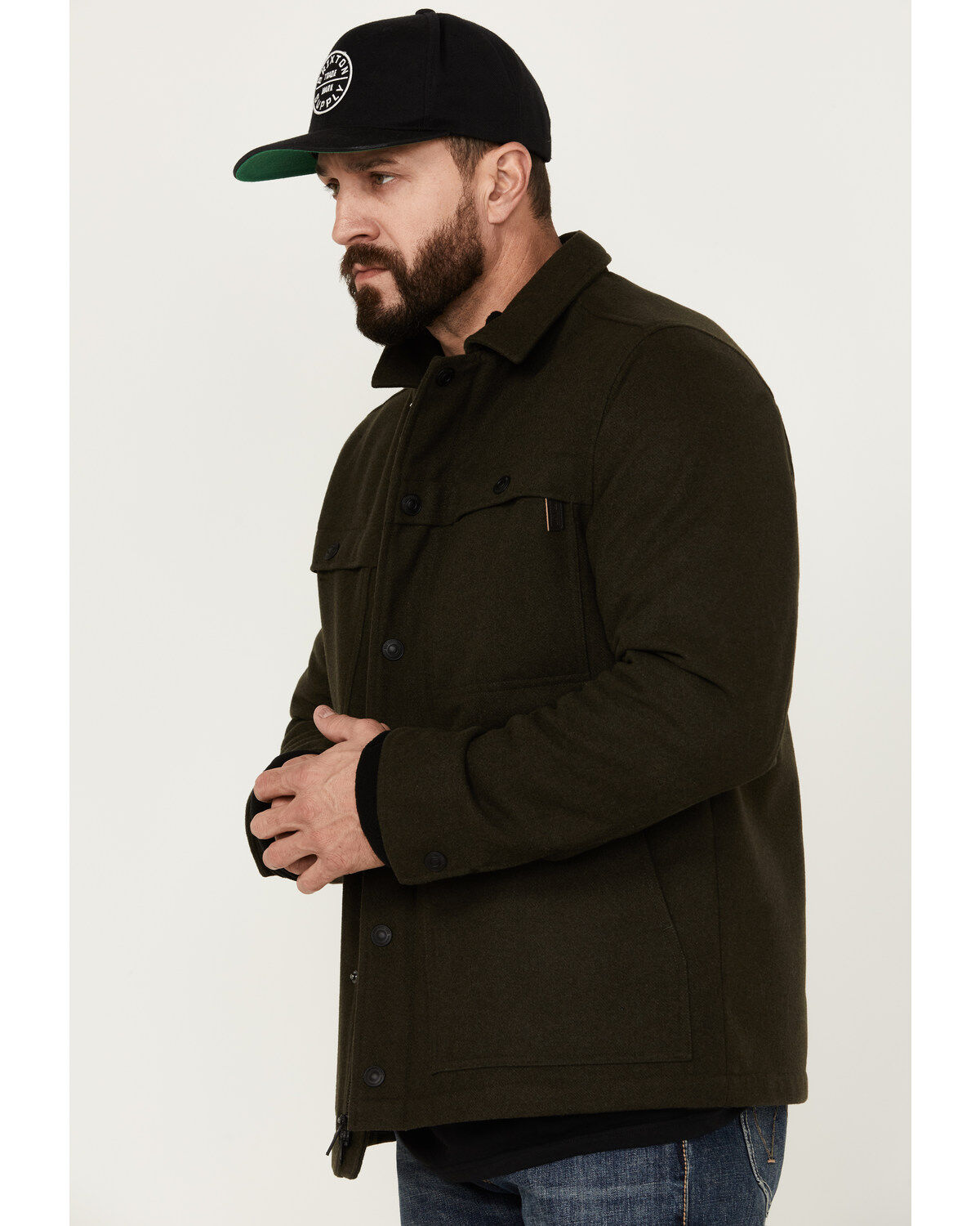 Image #2 - Brothers and Sons Men's Franklin Wool 2 in 1 Jacket, Dark Brown, hi-res