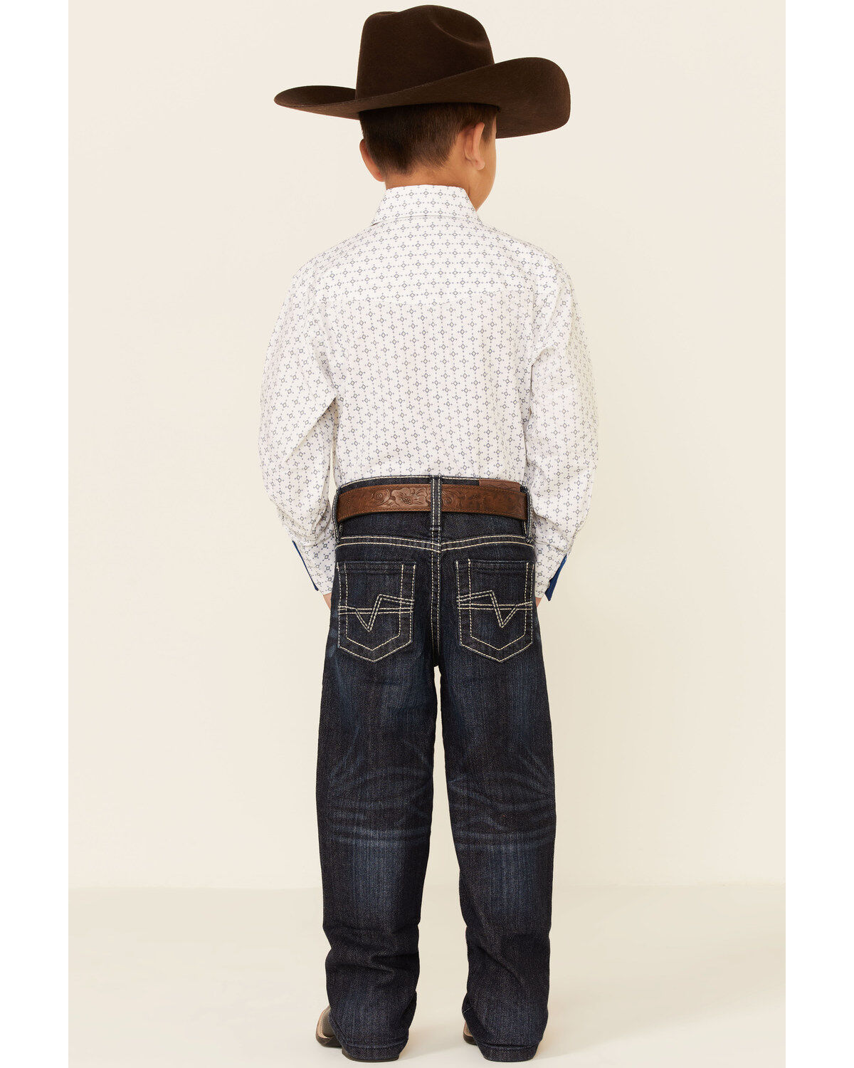 Cody James Little Boys' Night Hawk Medium Wash Mid Rise Stretch Relaxed Bootcut Jeans, Blue, hi-res