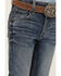 Image #2 - Wrangler Boys' Medium Wash Slim Straight Denim Jeans, Medium Wash, hi-res