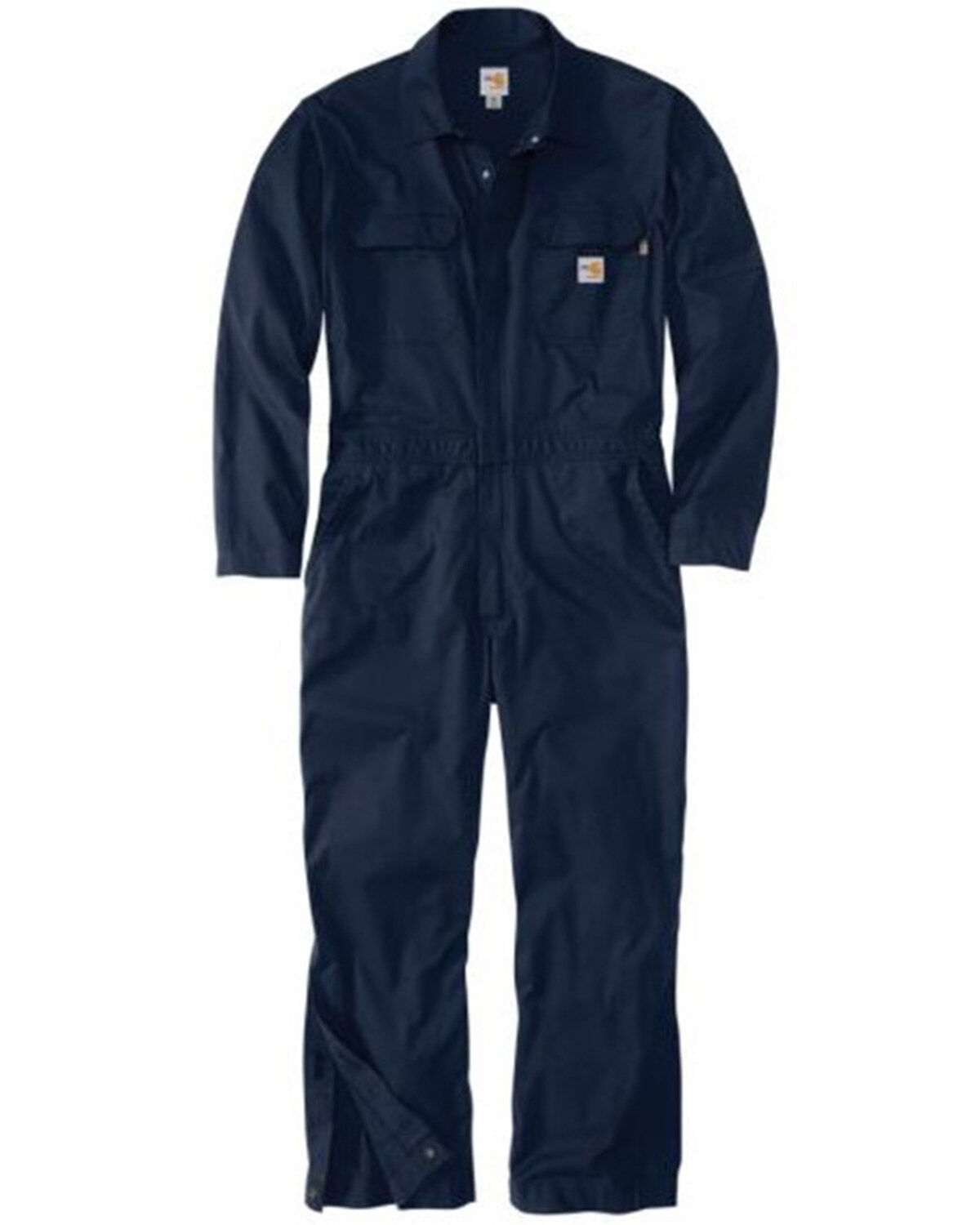 Image #1 - Carhartt Men's FR Loose Fit Twill Coveralls - Tall, Navy, hi-res