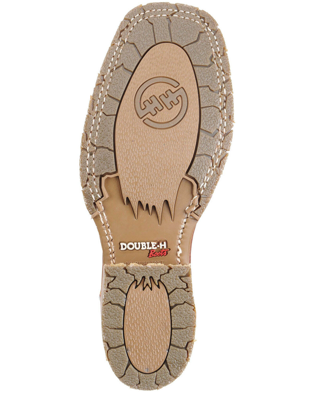 Image #6 - Double H Men's I.C.E. Saddle Vamp Western Work Boots - Broad Square Toe, Tan, hi-res
