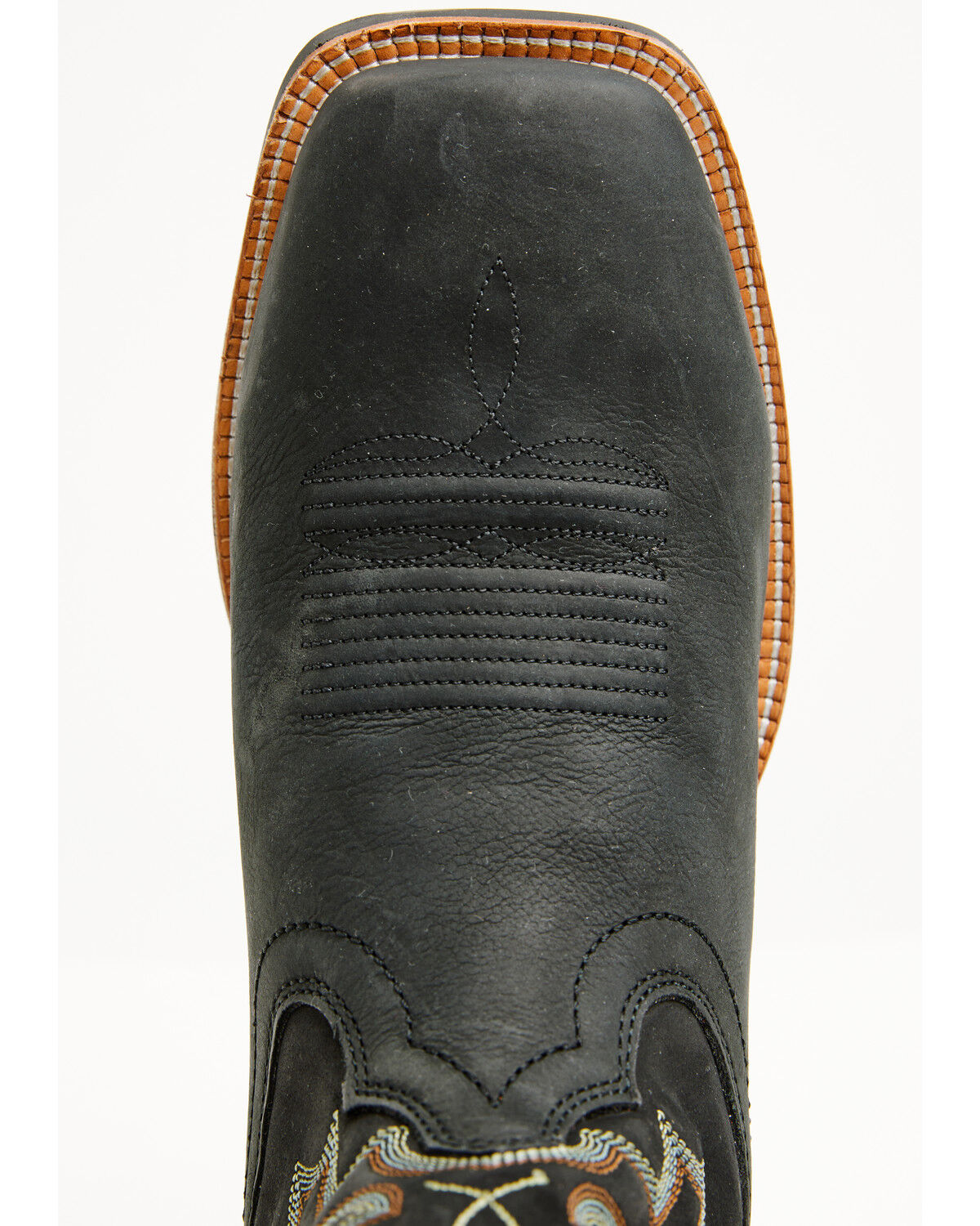 Image #6 - Justin Men's Outlaw Rustle Performance Western Boots - Broad Square Toe, Black, hi-res