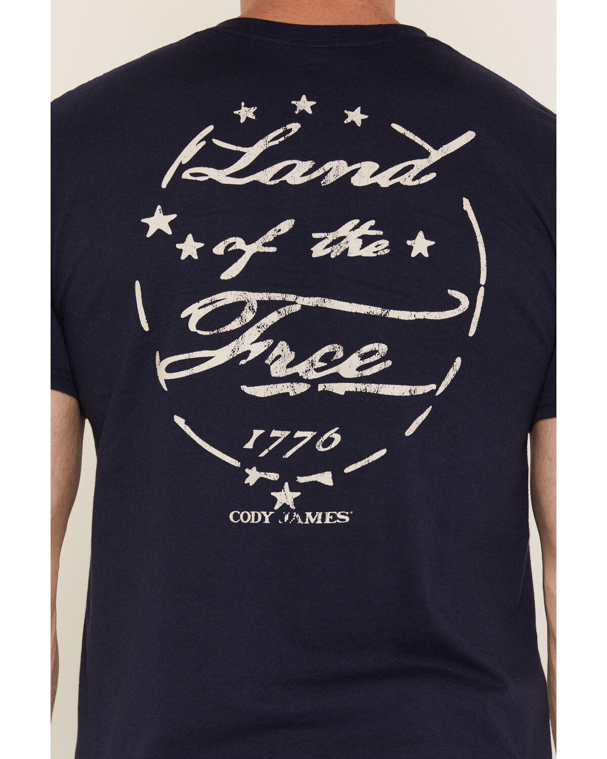 Image #4 - Cody James Men's America 250 Land of the Free Short Sleeve Graphic T-Shirt, Navy, hi-res