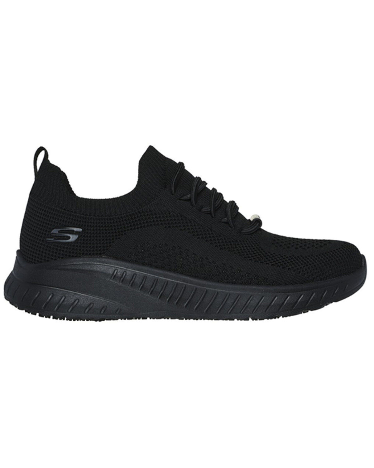Image #1 - Skechers Women's Relaxed Fit BOBS Sport Squad Chaos Work Shoes - Round Toe, Black, hi-res