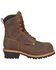 Image #2 - Carolina Men's 8" Poplar Insulated Waterproof Logger Work Boots - Composite Toe, Brown, hi-res