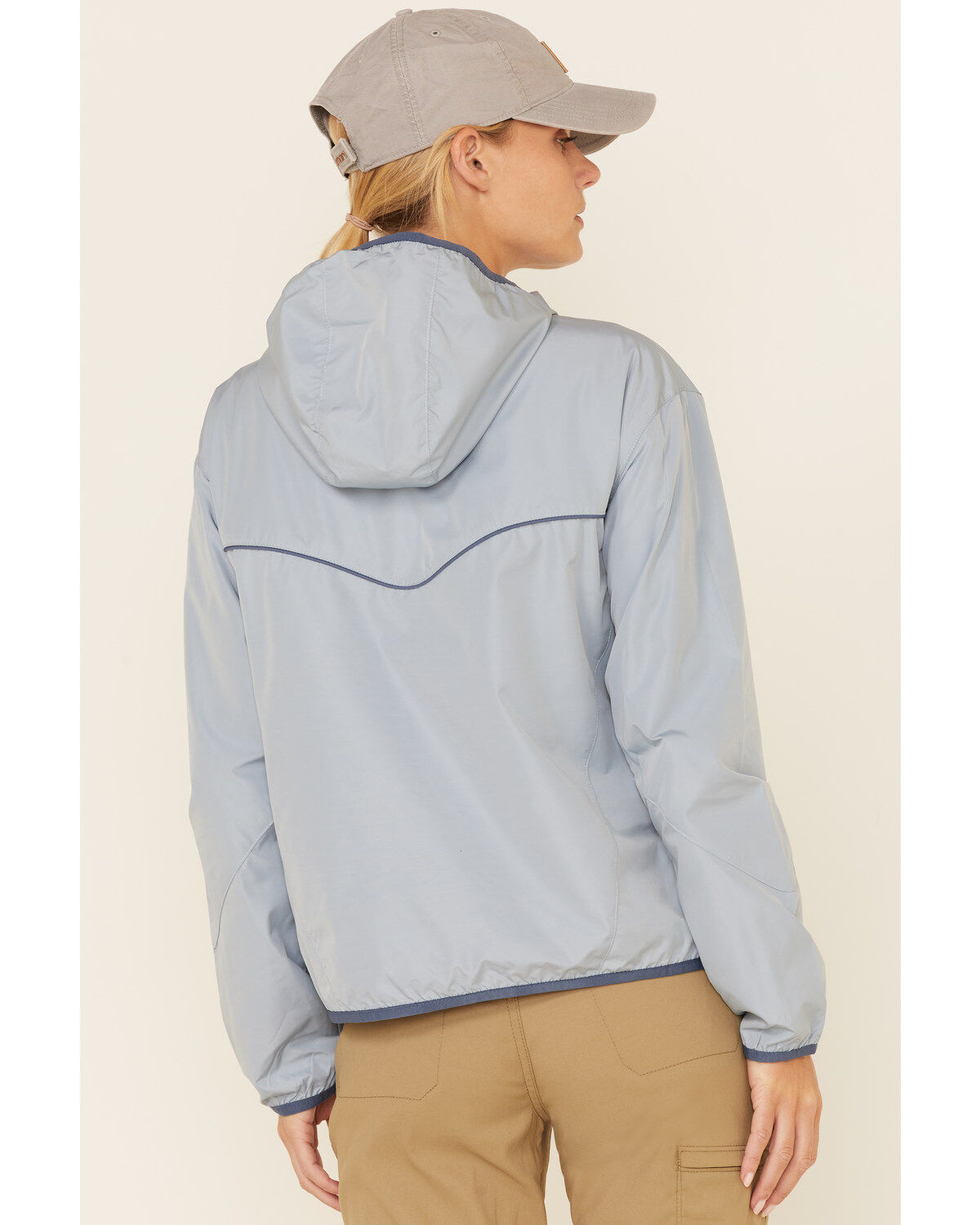 Image #4 - ATG by Wrangler Women's All-Terrain Anorak Windbreaker, Blue, hi-res