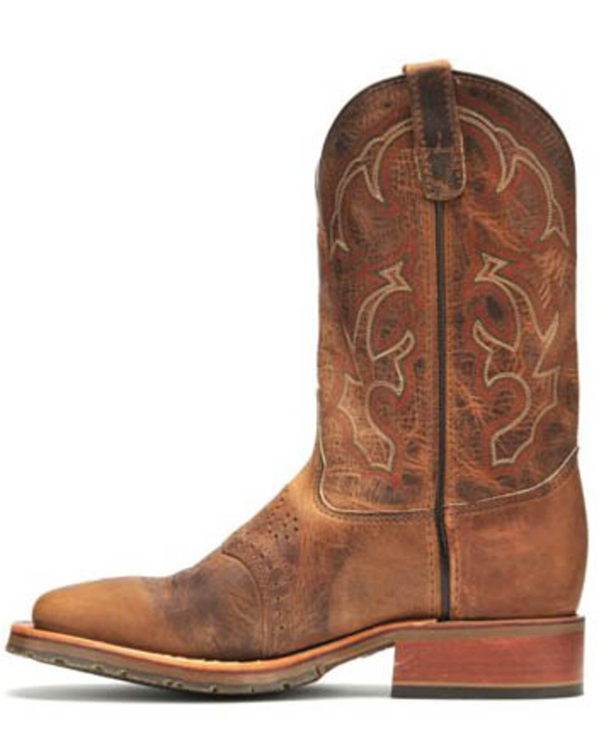 Image #2 - Double H Men's I.C.E. Saddle Vamp Western Work Boots - Broad Square Toe, Tan, hi-res