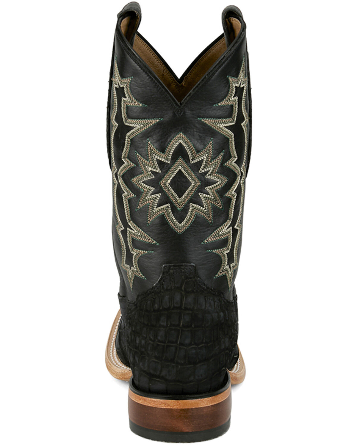Image #5 - Tony Lama Men's Exotic Alligator Miguel Western Boots - Broad Square Toe, Black, hi-res