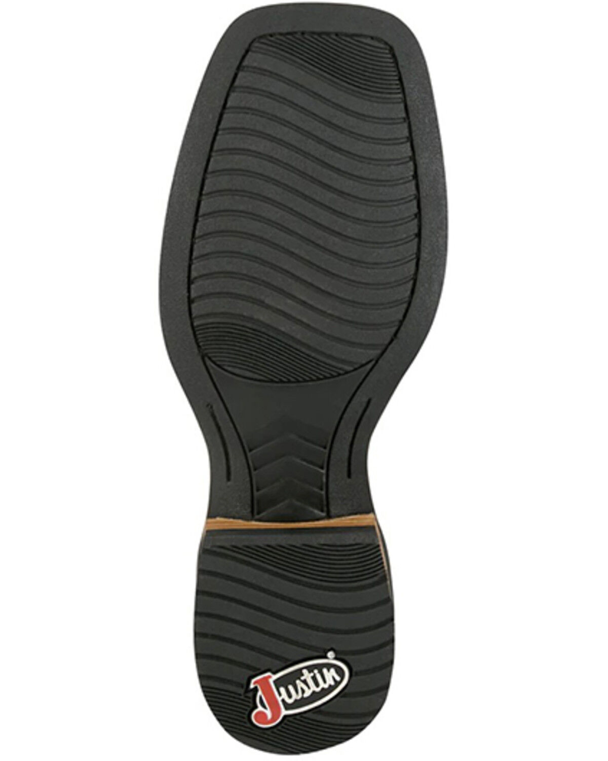 Image #5 - Justin Men's Outlaw Rustle Performance Western Boots - Broad Square Toe, Black, hi-res