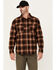 Image #1 - Lucky Brand Workwear Men's River Plaid Print Long Sleeve Button-Down Flannel Work Shirt, Chocolate, hi-res