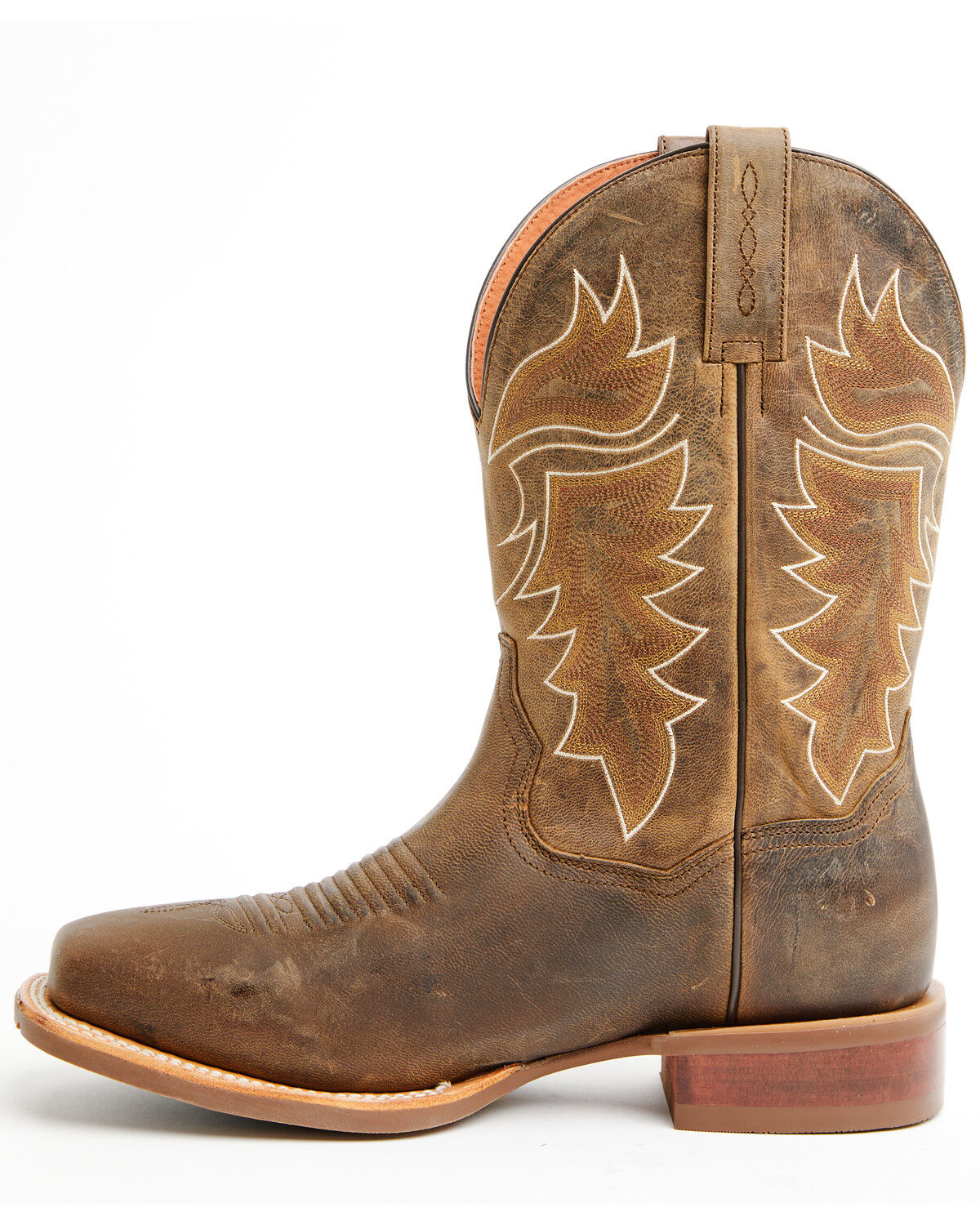 Image #3 - Dan Post Men's Morris Performance Western Boots - Broad Square Toe, Tan, hi-res