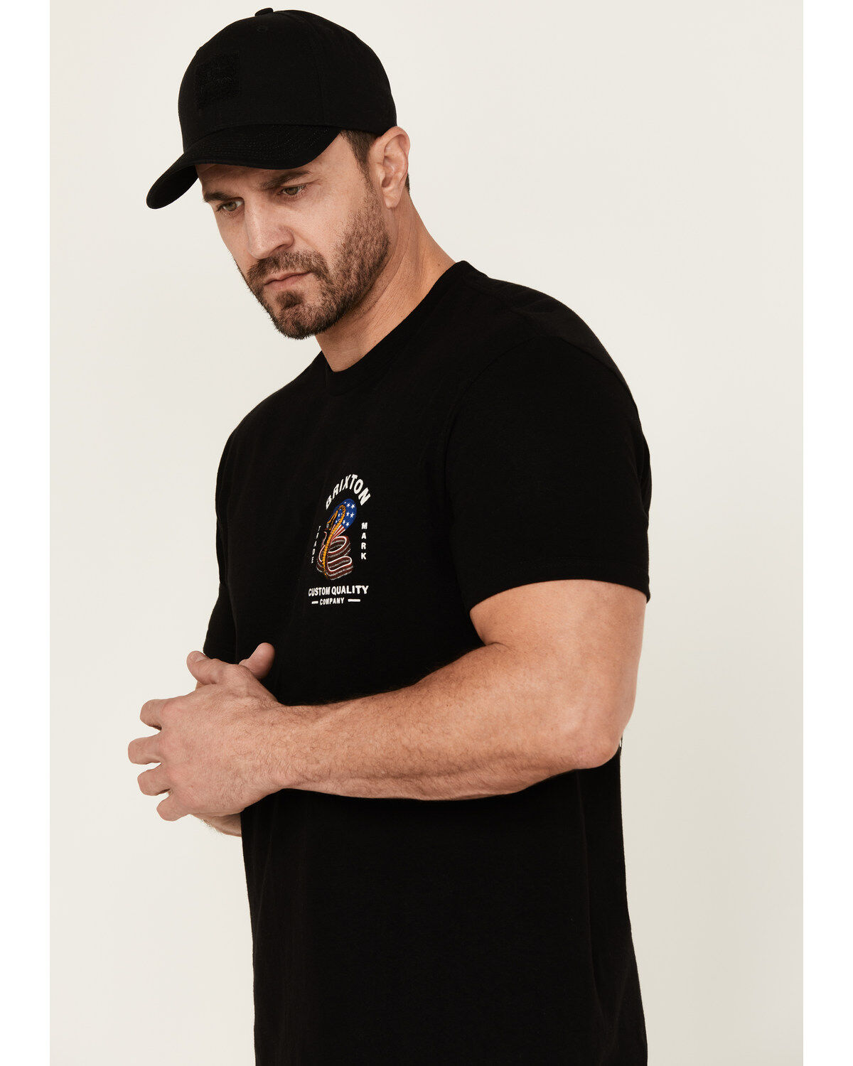 Image #2 - Brixton Men's Boot Barn Exclusive Americobra Short Sleeve Graphic T-Shirt, , hi-res