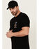 Image #2 - Brixton Men's Boot Barn Exclusive Americobra Short Sleeve Graphic T-Shirt, , hi-res