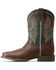 Image #2 - Ariat Boys' Wilder Western Boots - Broad Square Toe , Brown, hi-res