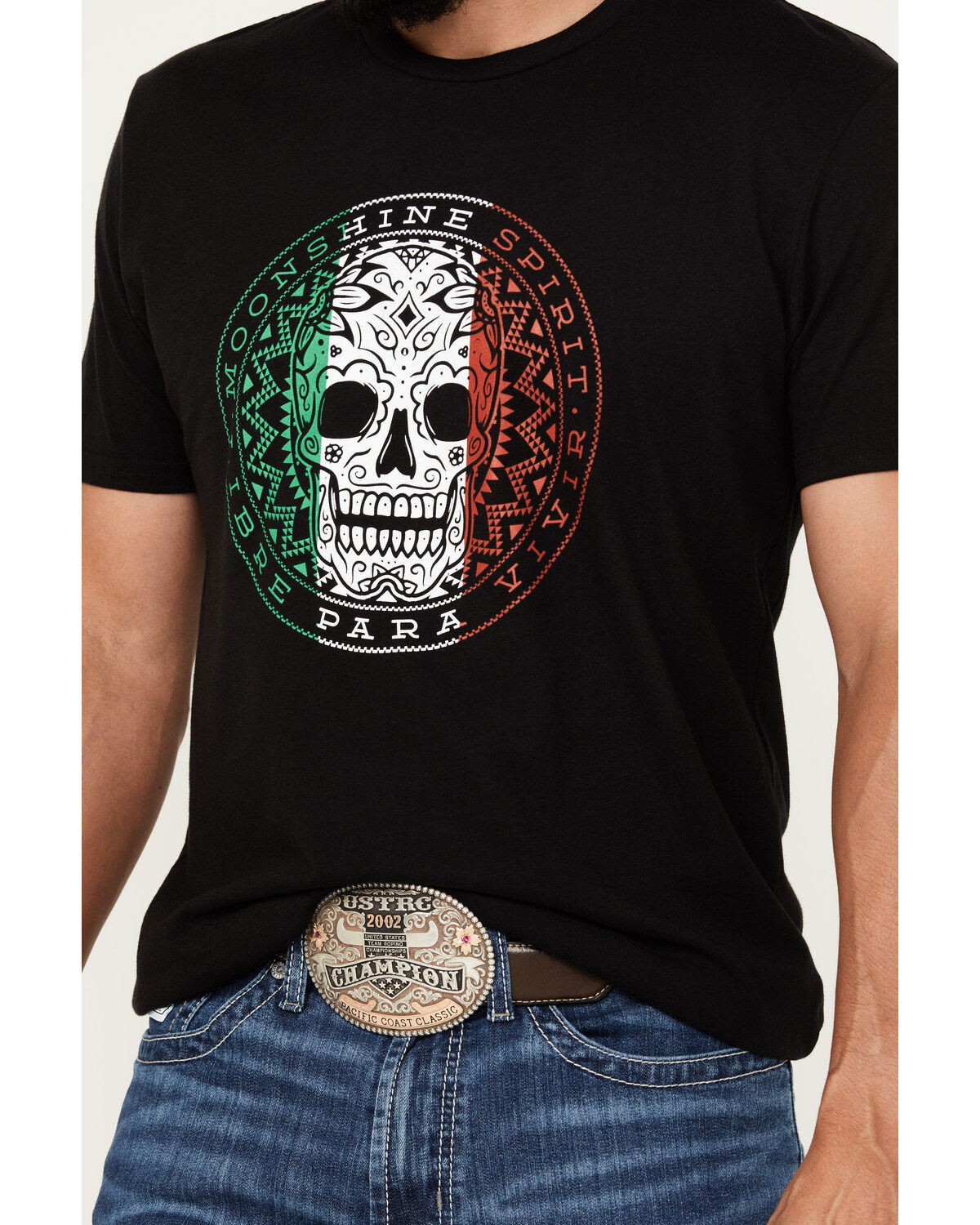 Image #3 - Moonshine Spirit&reg; Men's Libre Short Sleeve Graphic T-Shirt, Black, hi-res