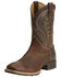 Image #2 - Ariat Men's Hybrid Rancher Western Performance Boots - Broad Square Toe, Brown, hi-res