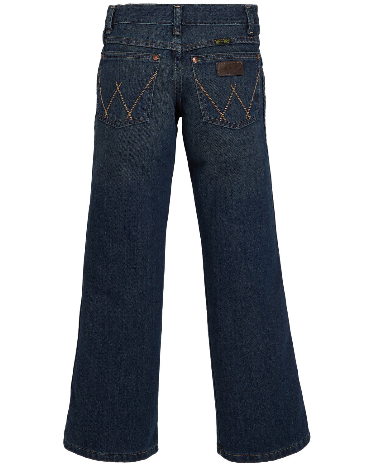 Wrangler Retro Boys' Husky Fit Relaxed Fit Bootcut Denim Jeans, Blue, hi-res