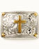 Image #1 - Cody James Men's Filigree Cross Buckle, Silver, hi-res