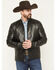 Image #1 - Moonshine Spirit&reg; Men's Faux Leather Moto Jacket, Black, hi-res