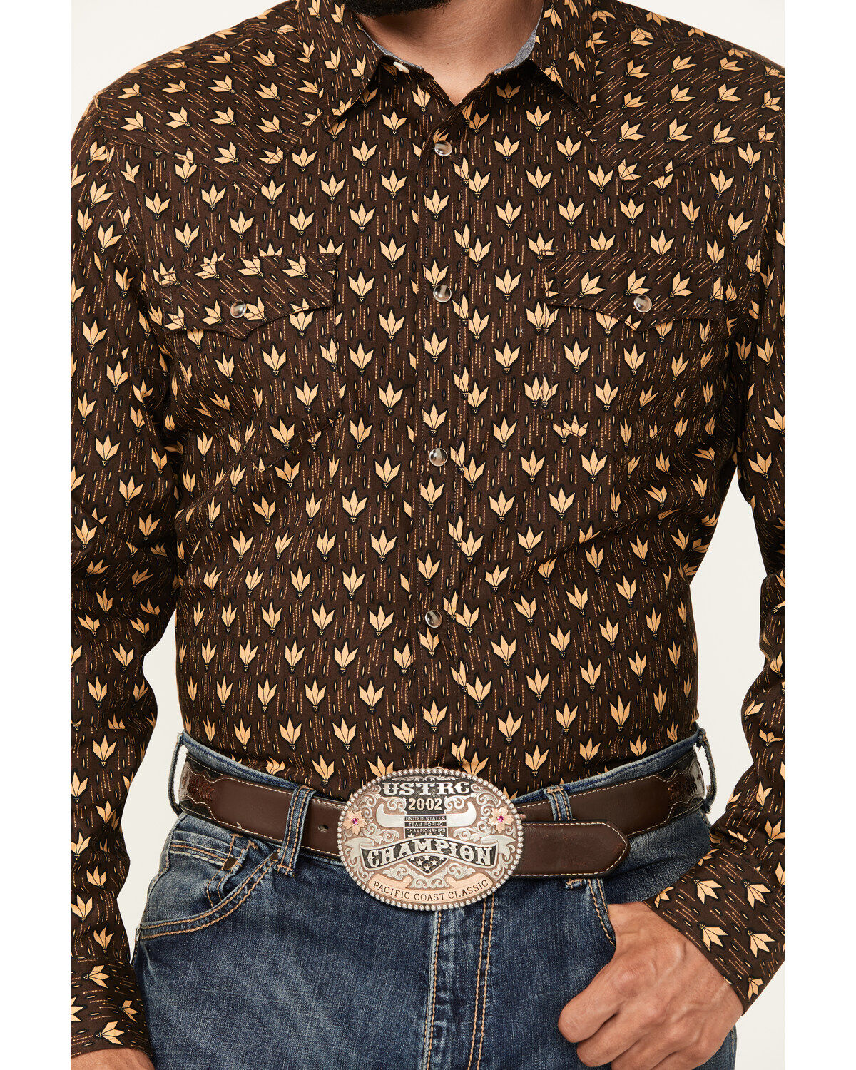 Image #3 - Cody James Men's Reign In Striped Print Long Sleeve Snap Western Shirt - Big, , hi-res