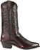 Image #2 - Abilene Men's 12" Western Boots, Black Cherry, hi-res