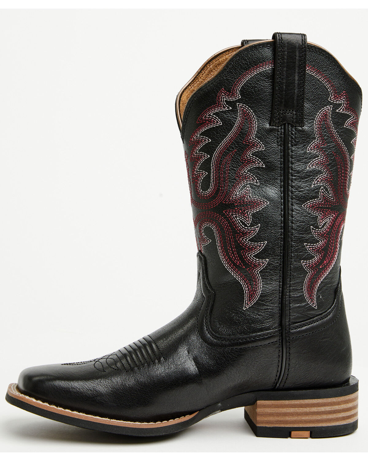 Image #2 - Ariat Women's Olena Performance Western Boots - Broad Square Toe, Black, hi-res
