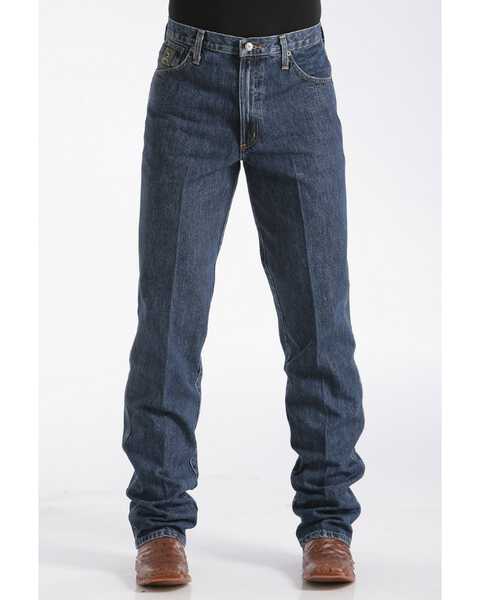 Image #1 - Cinch Men's Green Label Dark Wash Relaxed Denim Jeans , Blue, hi-res