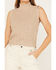 Image #3 - Cleo + Wolf Women's Mock Neck Cropped Tank, Sand, hi-res