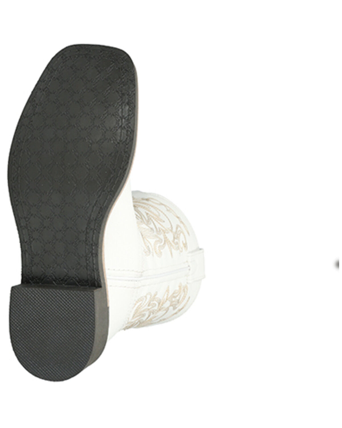 Image #7 - Smoky Mountain Girls' Bonnie Western Boots - Broad Square Toe, White, hi-res