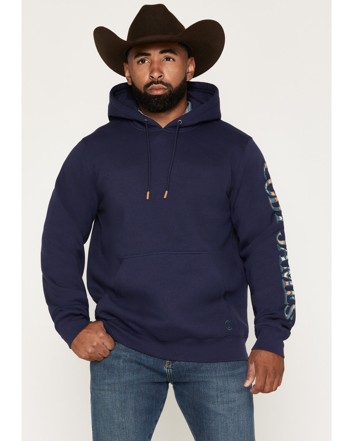 Image #2 - Cody James Men's Origin Logo Hooded Sweatshirt, Navy, hi-res