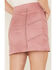 Image #3 - Idyllwind Women's Charlotte Faux Suede Studded Mini Skirt, Mauve, hi-res