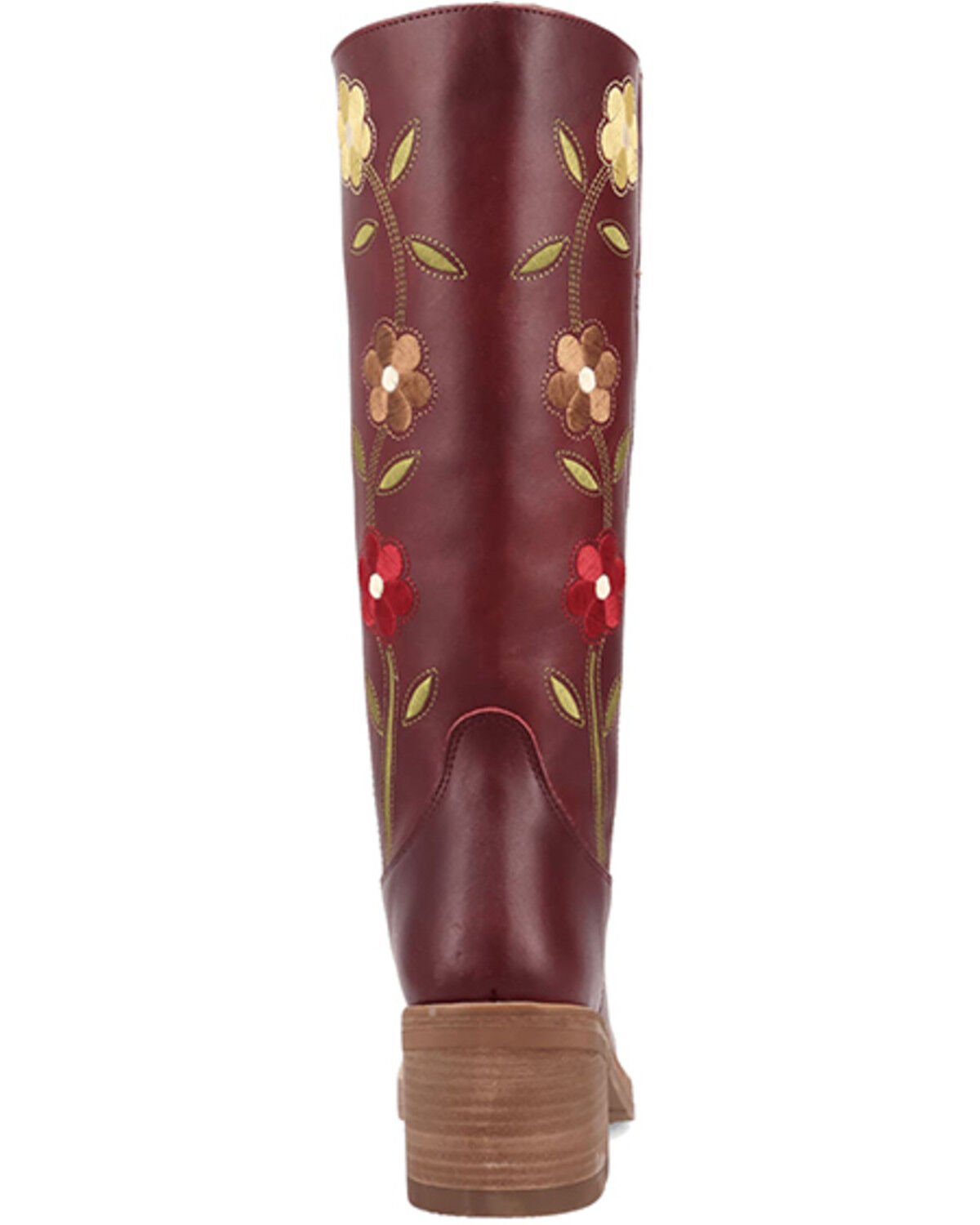 Image #6 - Dingo Women's Floral Bloom Fashion Boots - Round Toe, Burgundy, hi-res