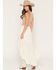 Image #4 - Shyanne Women's Hattie Embroidered High-Low Hem Midi Skirt, Beige, hi-res
