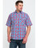 Image #5 - Resistol Men's Yosemite Small Plaid Short Sleeve Western Shirt, Multi, hi-res