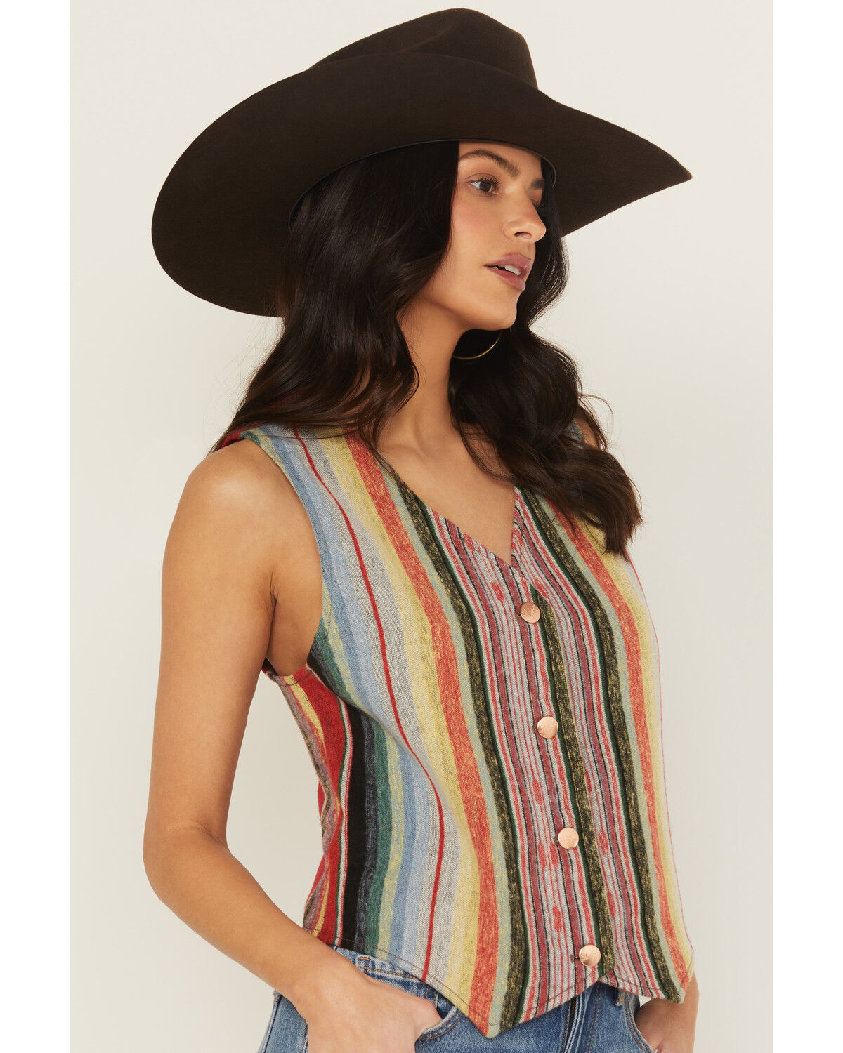 Image #2 - Wrangler X Lainey Wilson Women's Southwestern Vest, Multi, hi-res