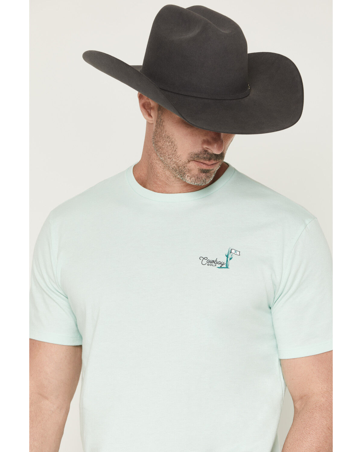 Image #2 - Hooey Men's Hooey Hills Short Sleeve Graphic T-Shirt, Aqua, hi-res