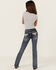 Image #1 - Grace in LA Girls' Medium Wash Thunderbird Pocket Bootcut Stretch Denim Jeans , Medium Wash, hi-res