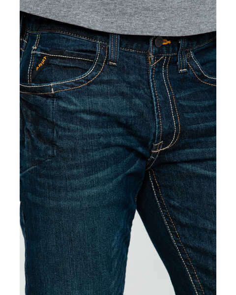 Image #8 - Ariat Men's Rebar M4 Low Rise Boot Cut Jeans, Denim, hi-res