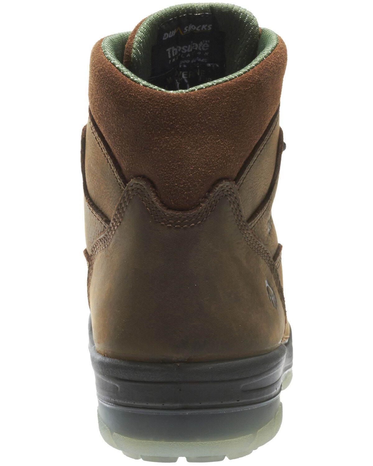 Image #4 - Wolverine Men's DuraShocks&reg; Steel Toe Waterproof Insulated EH Work Boots, Ceramic, hi-res