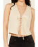 Image #3 - Sage The Label Women's Double Tie Front Vest , Beige, hi-res