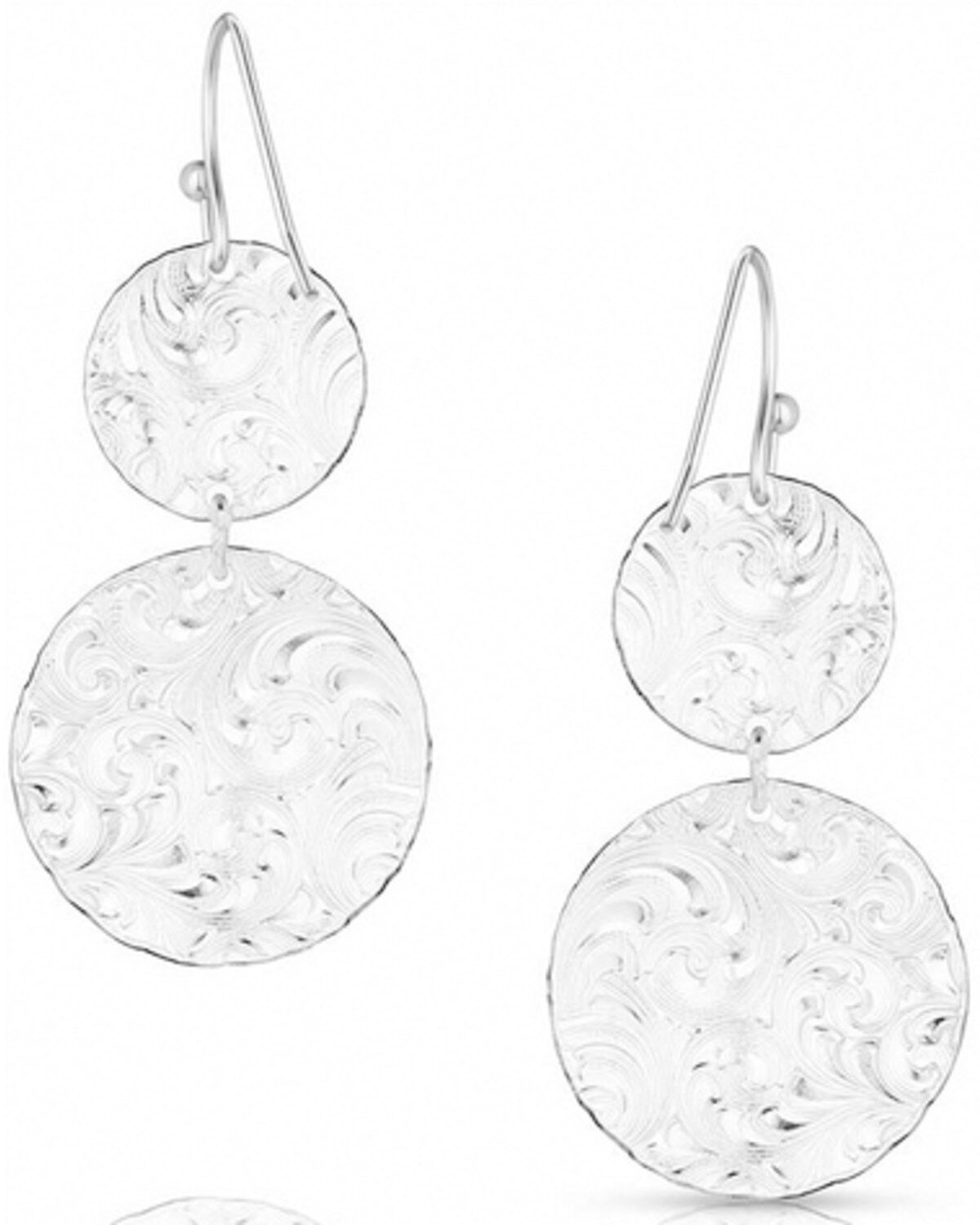 Image #2 - Montana Silversmiths Women's Sundance Concho Earrings, Silver, hi-res